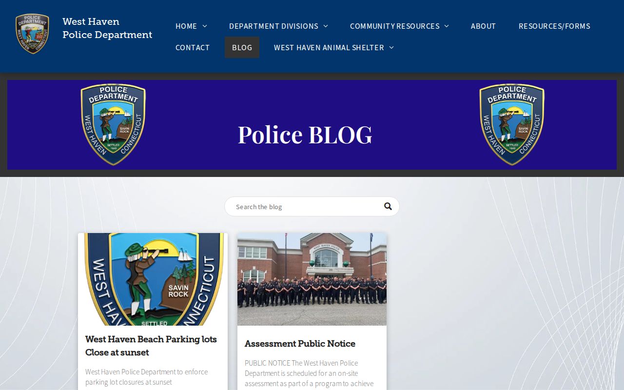 West Haven Police Department crime news and arrest release index